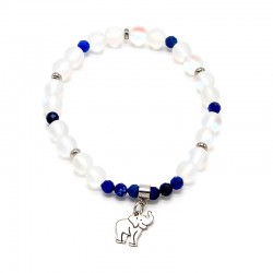 Náramek z minerálů Opalit, Lapis Lazuli